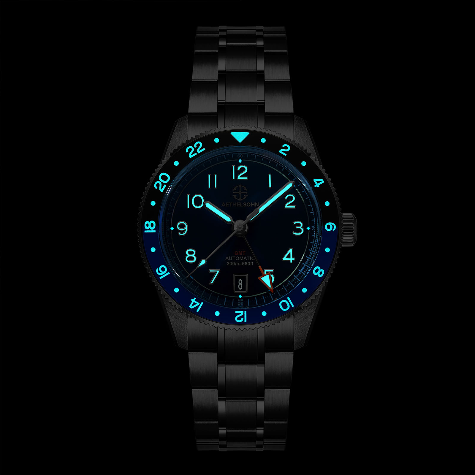 AETHELSOHN Horizon Azure GMT W - Resin Art Underwater 评论和价格