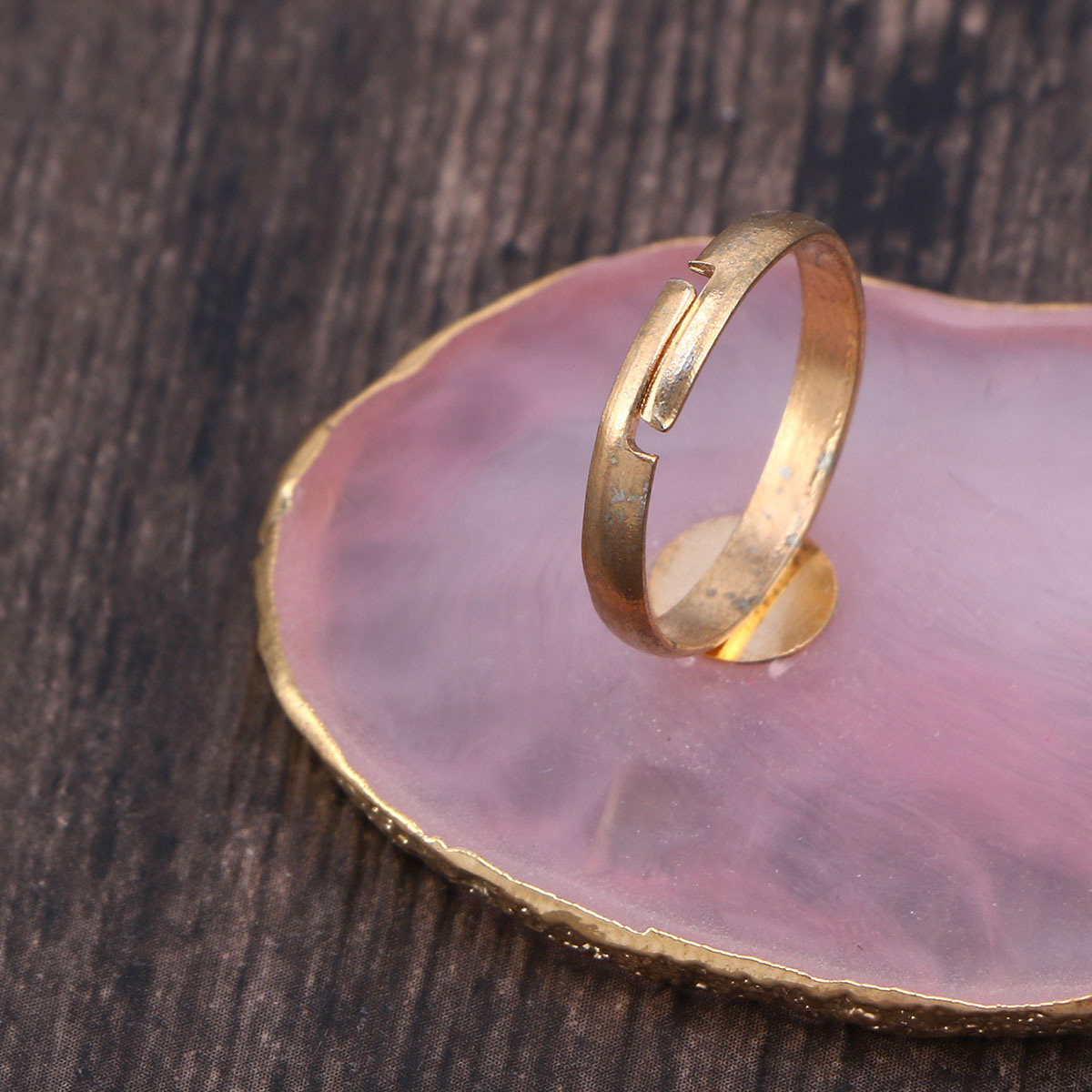 Mini Nail Art Finger Ring Pale - Resin Art Ring Design 评论和价格